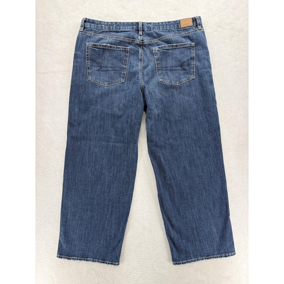 American Eagle Outfitters Wide Leg Jeans in Medium Blue - Picture 13 of 14